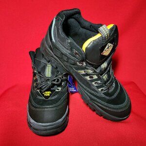 Mens Workload Spiker Black Leather Steele Toe Shoes Size 12 NIB